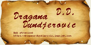 Dragana Dunđerović vizit kartica